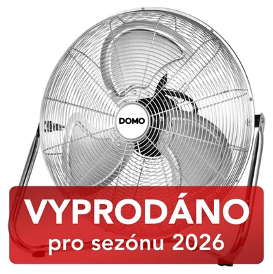 Produktbild von Domo DO42830, Haushalts-Lamellenlüfter, Chrom, Tisch, 55 dB, 1320 RPM, 1800 m³/h