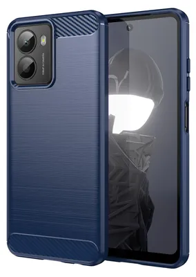 Produktbild von Für HMD Fusion / Fusion X1 Carbon Fiber Brushed Design Textur TPU Hülle Blau