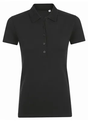 Image de SOLS Femmes Phoenix Polo à Manches Courtes Pique PC2783 (L) (Noir)