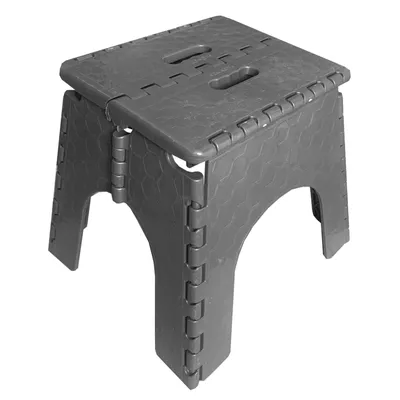 Immagine prodotto di Sgabello pieghevole in plastica, dimensioni 32 x 28 x 27 cm | Sgabello pieghevole per il bagno, portata 120 kg | Aiuto per salire, sgabello pieghevole | Sgabello pieghevole