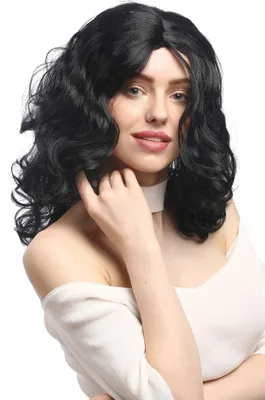 Produktbild von WIG ME UP Perücke Volumen Locken Mittelscheitel Schwarz XR-010-P103