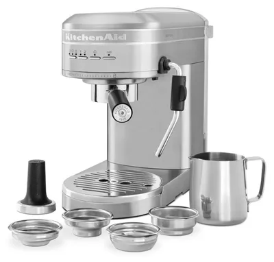Zdjęcie produktu dla KitchenAid 5KES6503ESX, Ekspres do espresso, 1,4 l, Kawa mielona, 1470 W, Stal nierdzewna