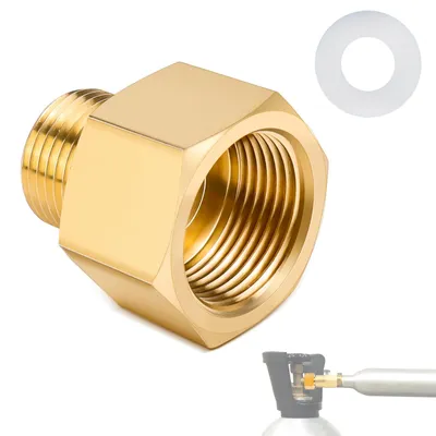 Gewindeadapter G3/4 auf W21,8, Messing, 1 Stück CO2-Adapter