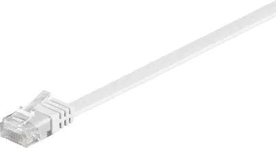 Obrázek produktu pro goobay plochý propojovací kabel Cat 5e U/UTP bílý 10 m