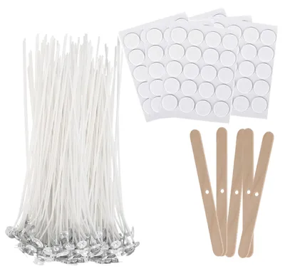 Produktbild von Kerzendochte - 100 Stück - Zum Kerzengießen und Basteln - 15 cm Länge