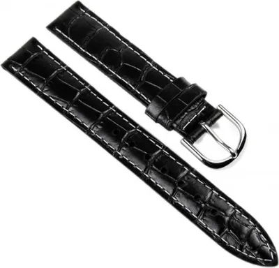 Produktbild von Casio Uhrenarmband Leder 15mm schwarz LTP-1302 LTP-1303