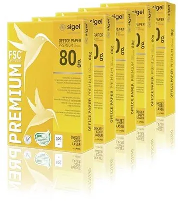 Productafbeelding van Premium A4 kopieerpapier - 80 g - 2500 vellen - Duurzaam wit printerpapier