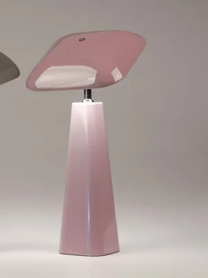 Produktbild von wiederaufladbare LED Tischlampe 70s-Style lila H. 36cm Melamin Formano