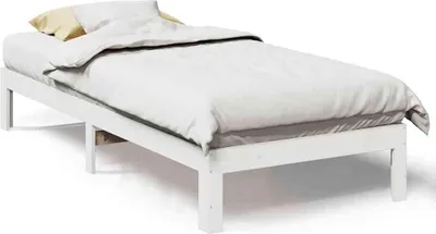 Obrázek produktu pro vidaXL Postel z masivu bez matrace bílá 80x200 cm borovice