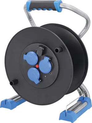 Produktbild von Xperts Metall-Leertrommel Ø285mm Kabeltrommel leer 3x 230 V/16 A USB IP44