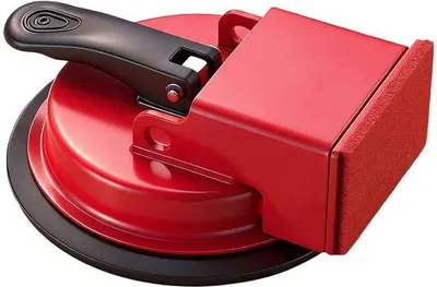 Produktbild von Famanu Laminat Reparaturset mit Saugnap - Bodenfüller Werkzeug - 12 x 4 cm - Rot