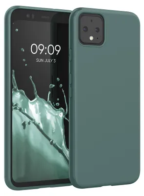 Produktbild von kwmobile Handyhülle für Google Pixel 4 Hülle - TPU Case - Kabelloses Laden - Schutzhülle Cover in Blaugrün