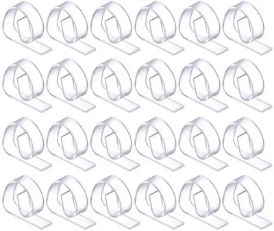 Produktbild von Unyqoos® 24er Set ABS-Kunststoff Tischdeckenklammern (4,7×3,5×1,2 cm) – windfeste Tischtuchhalter für Garten, Party & Picknick, bis 3 cm Tischstärke
