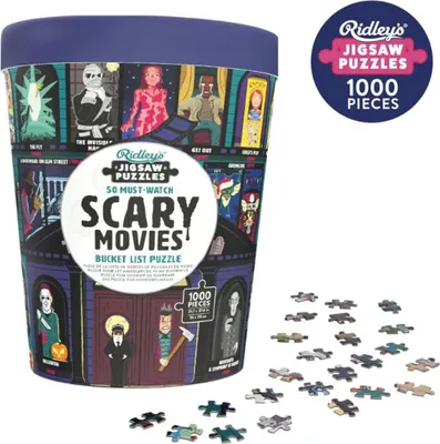 Obrázek produktu pro RIDLEY'S GAMES Puzzle Bucket List: 50 strašidelných filmů, které musíte vidět 1000 dílků