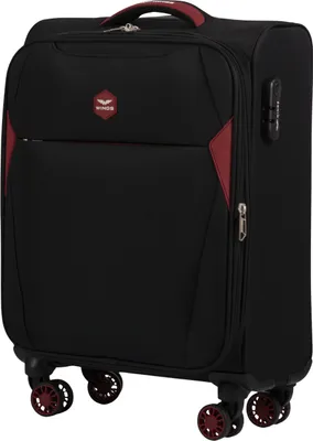 Produktbild von WINGS DIPPER Soft Trolley 20" Schwarz - Leicht, Erweitert & Vielseitig