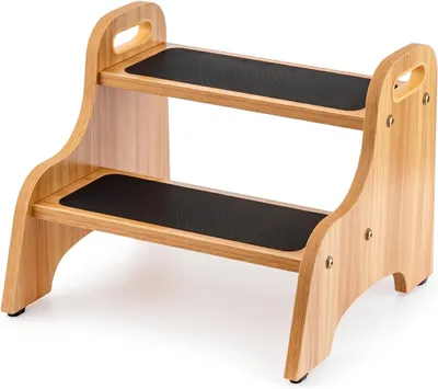 Produktbild von Holz-Aufstiegshilfe für Kleinkinder, 2 Stufen - Aus natürlichem Holz