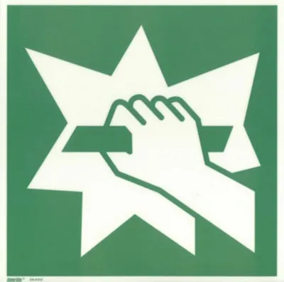 Produktbild von Symbol ISO7010 Notausstieg Aufkleber nachleuchtend