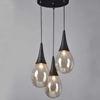 Immagine prodotto di Lampada a sospensione Atena 3×E14 NERO OPACO Φ410