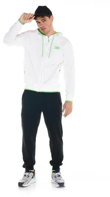 Produktbild von Sportlicher Fluo Herren-Trainingsanzug mit Kapuze