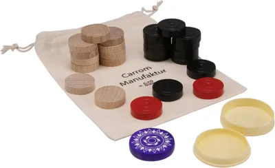 Immagine prodotto di Torneo di pedine Carrom Manufaktur - set con Striker - 2102