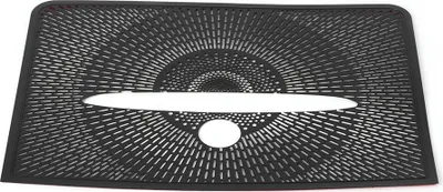Immagine prodotto di Copertura altoparlante cruscotto in lega di alluminio, nera, adatta per Mercedes Benz GLK 2013-2015