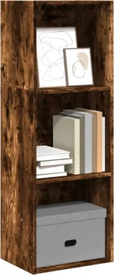 Obrázek produktu pro Maison Exclusive – knihovna z kouřového dubu 40 x 30 x 114 cm, dřevěný materiál