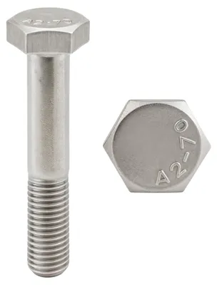 Immagine prodotto di Viti in acciaio inossidabile, M20 x 60 mm, a testa esagonale, filettatura parziale Ø 20 x 60