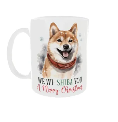 Obrázek produktu pro 300ml vánoční hrnek pro psy v14 Shiba Inu