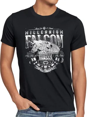 Produktbild von style3 Kossal-Flug 12 Parsec Herren T-Shirt rasender sprung millenium falke