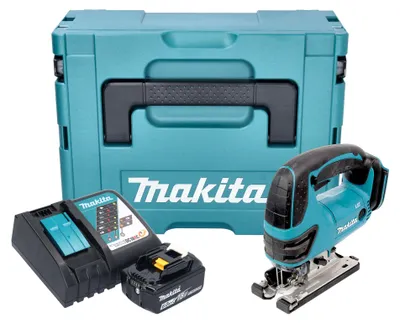 Immagine prodotto di Makita DJV 180 RG1XJ Seghetto alternativo a batteria 18 V 135 mm + 1x batteria 6,0 Ah + caricabatteria + Makpac