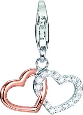 Produktbild von Esprit Anhänger Charms Silber Rosé Zirkonia Love Connection ESCH91536D000