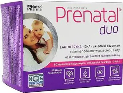 Produktbild von Prenatal DUO 30 Tabletten + 60 Kapseln SCHWANGERSCHAFT