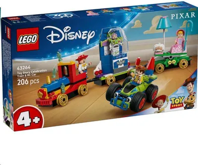 Obrázok produktu pre LEGO Disney Slávnostný vláčik a Autíčko z Toy Story, Stavebnica, 4 rok / roky, Plast, 206 kusov, 526 g