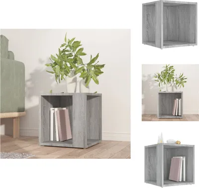 Obrázok produktu pre vidaXL Bočný stolík sivý Sonoma 33x33x34,5 cm materiál na báze dreva - Bočné stolíky