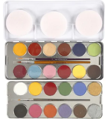 Productafbeelding van Eulenspiegel Metalen Palette, kindersmake-up set, verkrijgbaar in verschillende kleuren