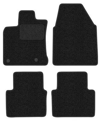 Obrázek produktu pro Velurové autokoberce pro: Nissan Qashqai I J10 (szeroki) 2007-2013 (crossover) – sada 4 ks, antracitové, na míru – Wielganizator ANTHRA