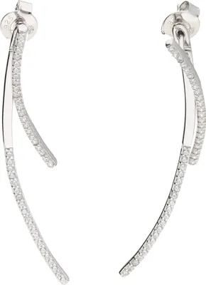 Produktbild von Ohrstecker Smart Jewel zweiteilig mit Zirkonia, Silber 925 Silber 4 cm