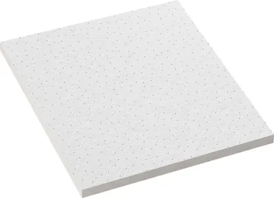 Produktbild von 10er-Set CALGARY | Mineralfaserplatte | 62x62cm | Weiß | Rasterdeckenplatten | Feinkörniger Putz | Raster Decken Platten Akustik