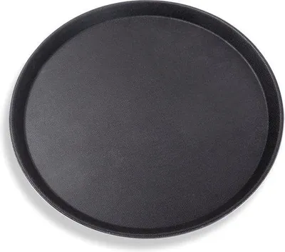Immagine prodotto di Vassoio rotondo 35x2 cm nero antiscivolo