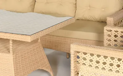Immagine prodotto di GartenMöbel Set4tlg Set di divani divano da terrazza tavolino da salotto facilità d'uso