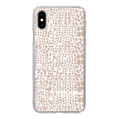 Produktbild von MuchoWow® Handyhülle Schutzhülle Hülle für iPhone Xs Tiermuster - Rosa - Schlange Silikon Softcase Handy Hülle - Handytasche