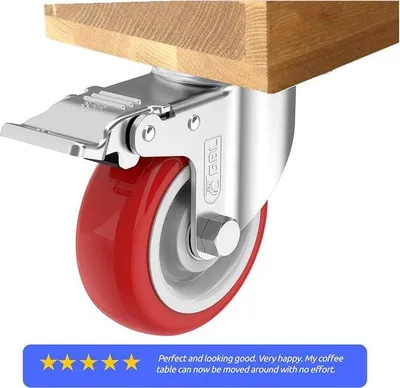 Immagine prodotto di Rotelle per carichi pesanti - Rotelle per carrelli per mobili, 4 pezzi