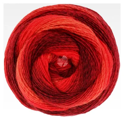 Produktbild von Gomitolo Versione | Dochtgarn mit Farbverlauf | Handstrickgarn aus 60% Schurwolle & 40% Polyacryl | 200g Wolle zum Stricken & Häkeln | 700m Garn