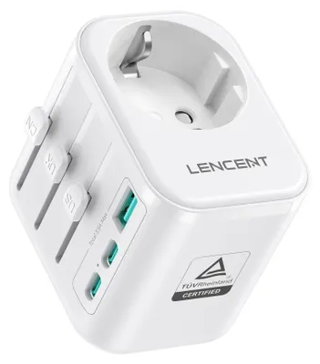 Productafbeelding van Reisadapter wereldwijd, universele reisadapter met 2 USB-C en 1
