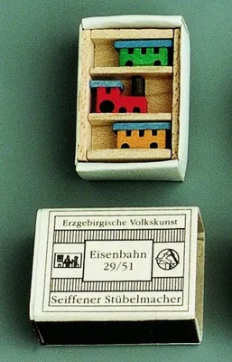 Produktbild von Miniaturzündholzschachtel Eisenbahn BxH 5x4 cm