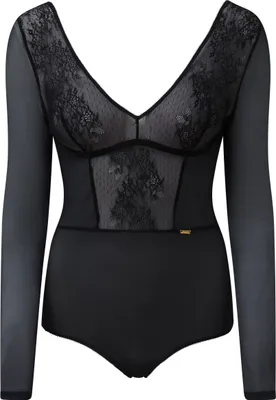 Produktbild von Gossard Glossies Lace Langarm Body Black XS