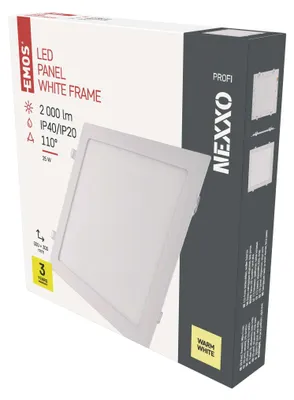 LED podhledové svítidlo NEXXO bílé, 30 x 30 cm, 25 W, teplá bílá