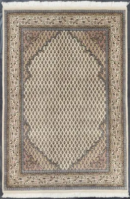 Produktbild von Teppich NARGIS MIR | Farbe: Beige; Größe: 90x160 cm | strapazierfähig und leicht zu reinigen | Wohnzimmer | Schlafzimmer