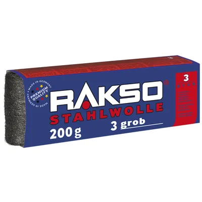 Produktbild von Rakso Stahlwolle Sorte 3, 200 gramm