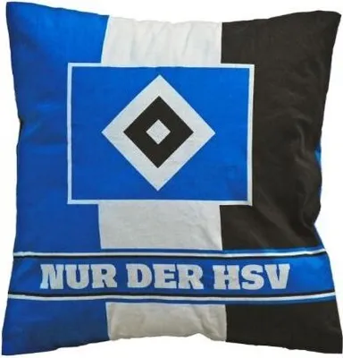 Image de HAMBURGER SV HSV Coussin rayures bleu blanc noir -